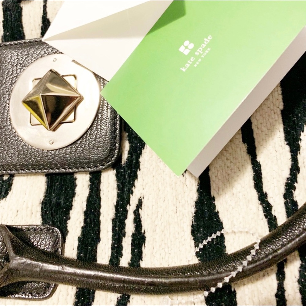 NWT Kate Spade Kariba Maddox black off white bag. - Picture 3 of 8